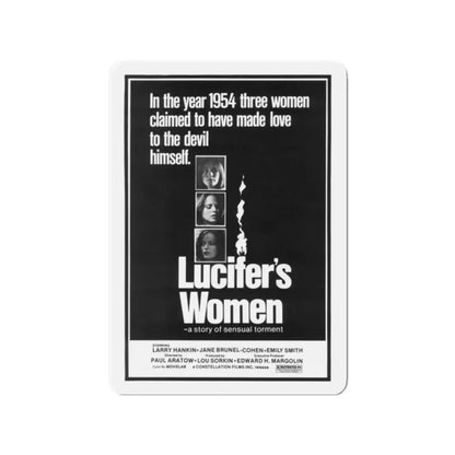 LUCIFER'S WOMEN 1974 Movie Poster - Refrigerator Magnet 2 Inch Die-Cut - The Sticker Space