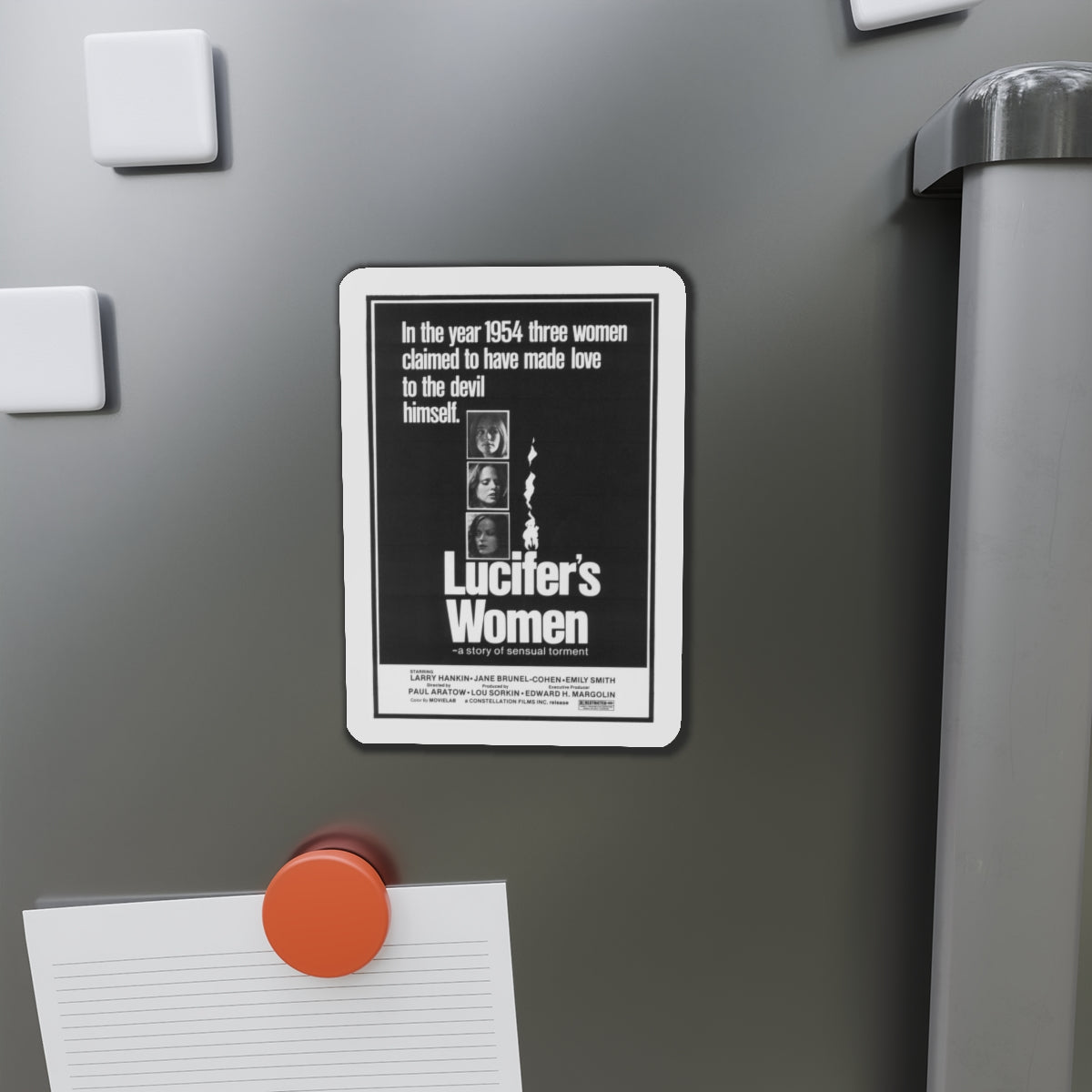 LUCIFER'S WOMEN 1974 Movie Poster - Refrigerator Magnet-The Sticker Space