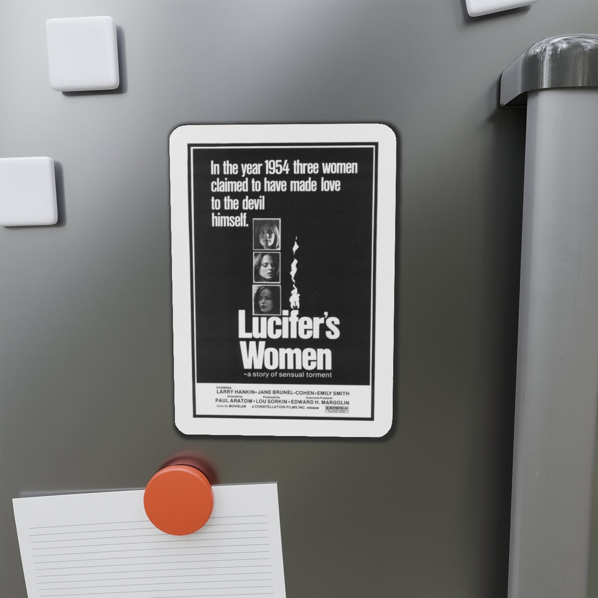 LUCIFER'S WOMEN 1974 Movie Poster - Refrigerator Magnet-The Sticker Space