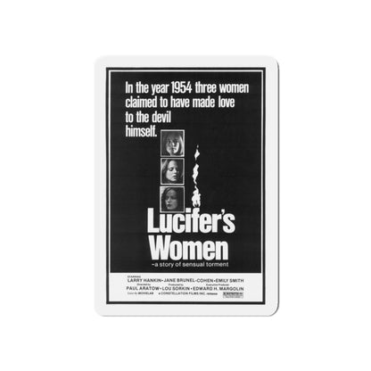 LUCIFER'S WOMEN 1974 Movie Poster - Refrigerator Magnet-3" x 3"-The Sticker Space