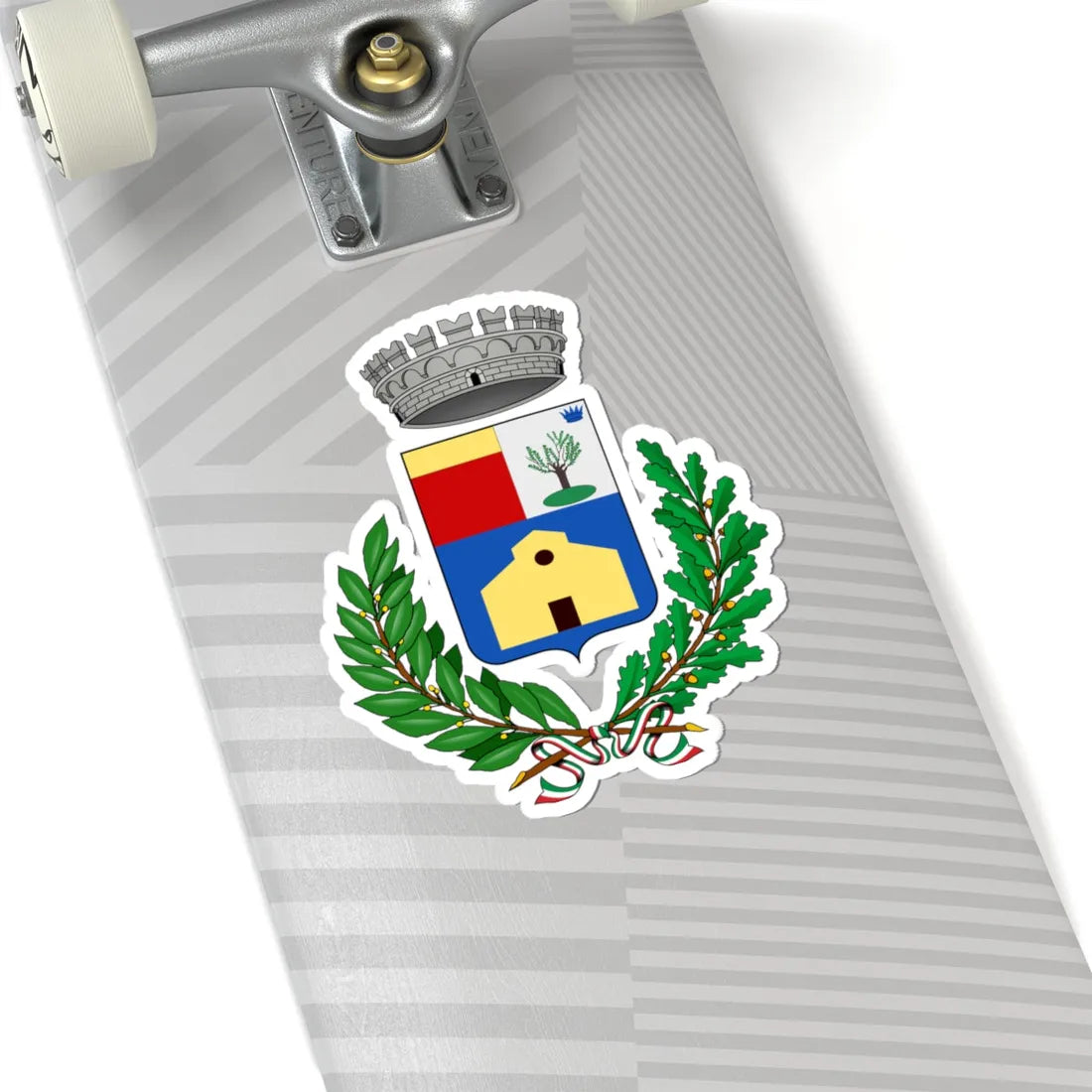 Lucinasco-Stemma (Italy) (Coat of Arms) STICKER Vinyl Kiss-Cut Decal - The Sticker Space