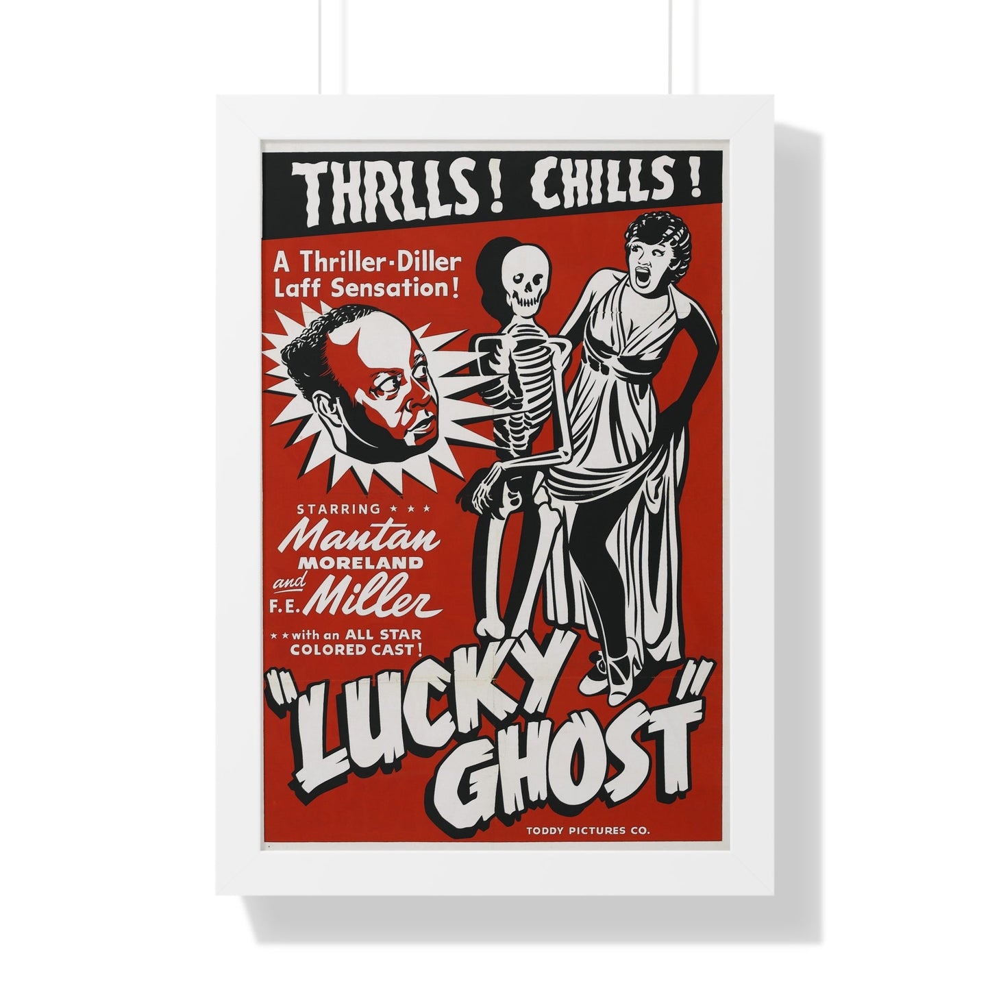 LUCKY GHOST 1942 - Framed Movie Poster-16″ x 24″-The Sticker Space