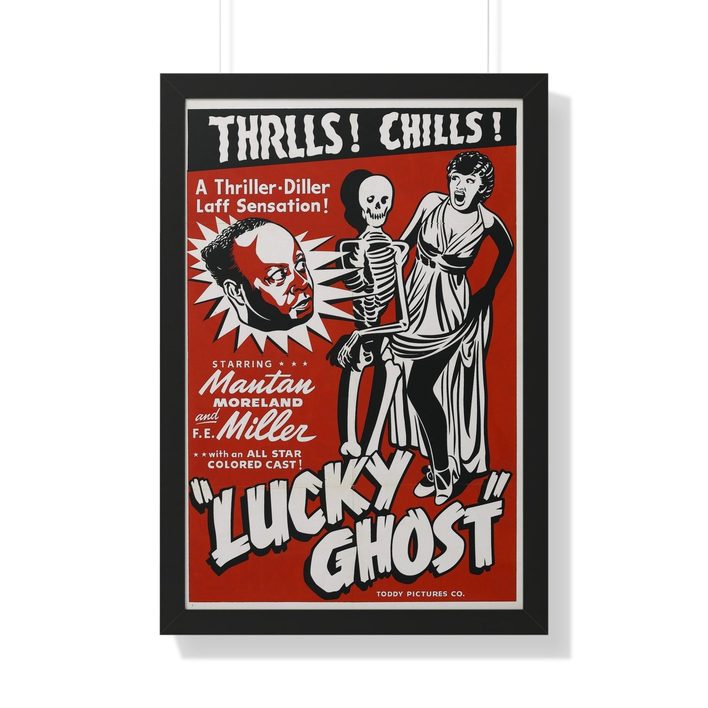 LUCKY GHOST 1942 - Framed Movie Poster-20" x 30"-The Sticker Space