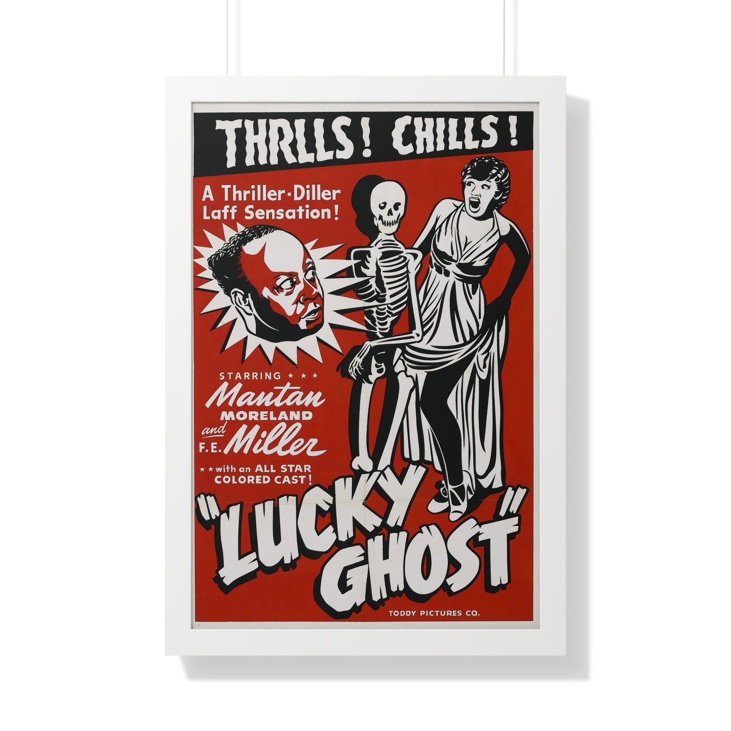 LUCKY GHOST 1942 - Framed Movie Poster-20" x 30"-The Sticker Space