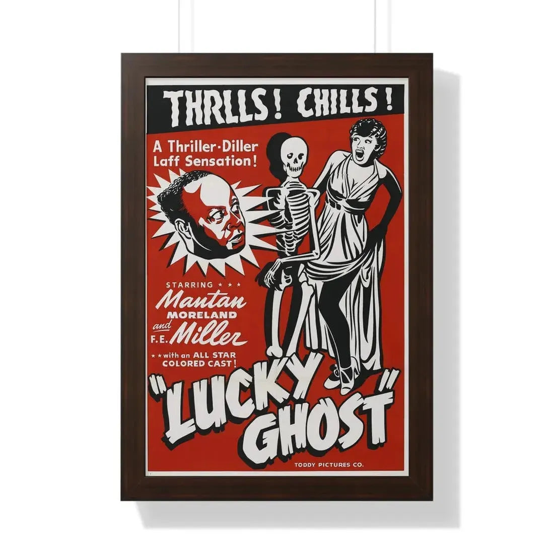 LUCKY GHOST 1942 - Framed Movie Poster - The Sticker Space