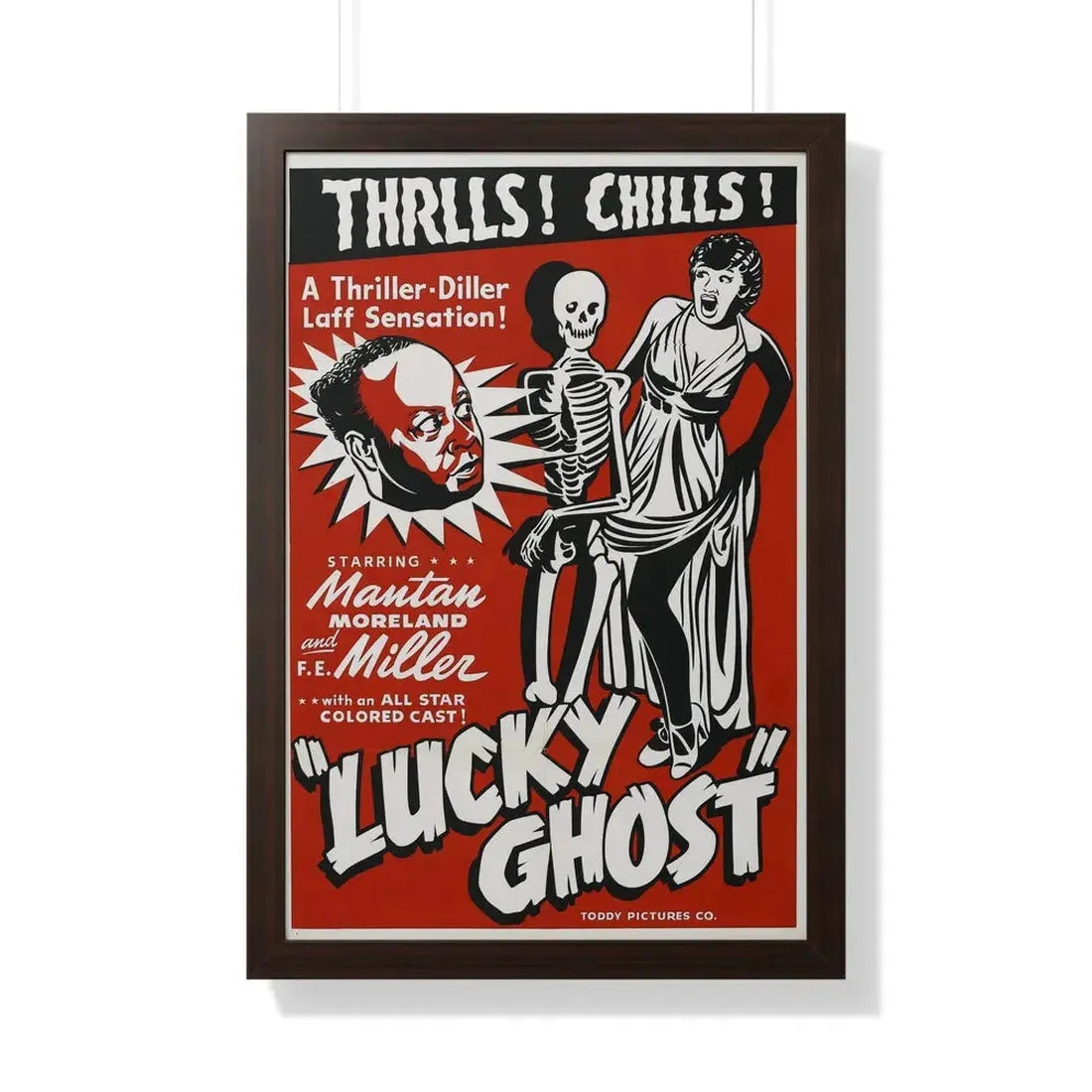 LUCKY GHOST 1942 - Framed Movie Poster - The Sticker Space