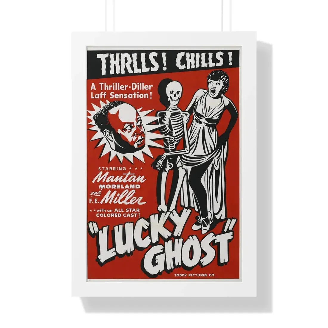 LUCKY GHOST 1942 - Framed Movie Poster - The Sticker Space