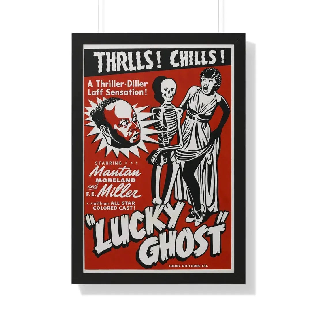 LUCKY GHOST 1942 - Framed Movie Poster - The Sticker Space