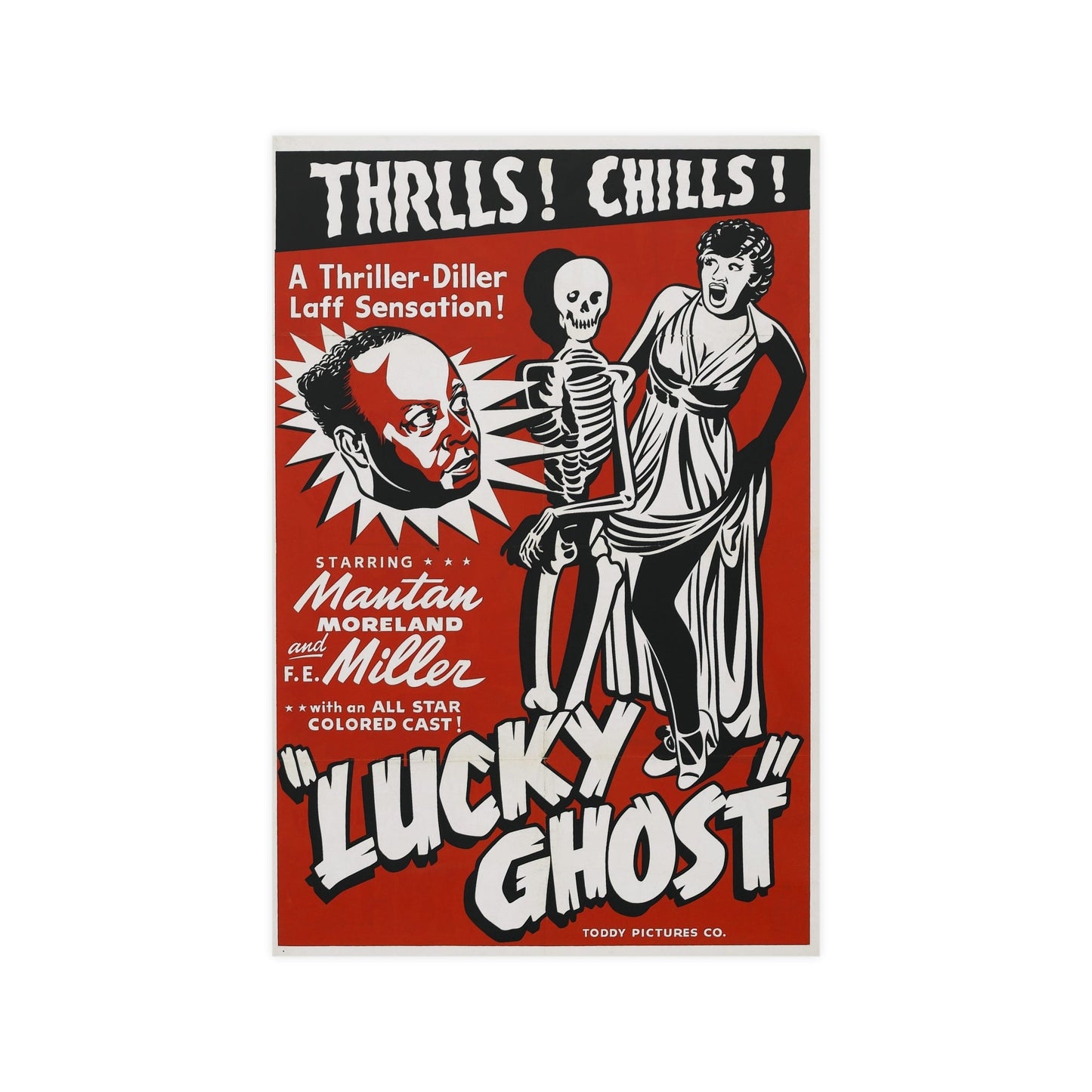 LUCKY GHOST 1942 - Paper Movie Poster-12″ x 18″ (Vertical)-The Sticker Space