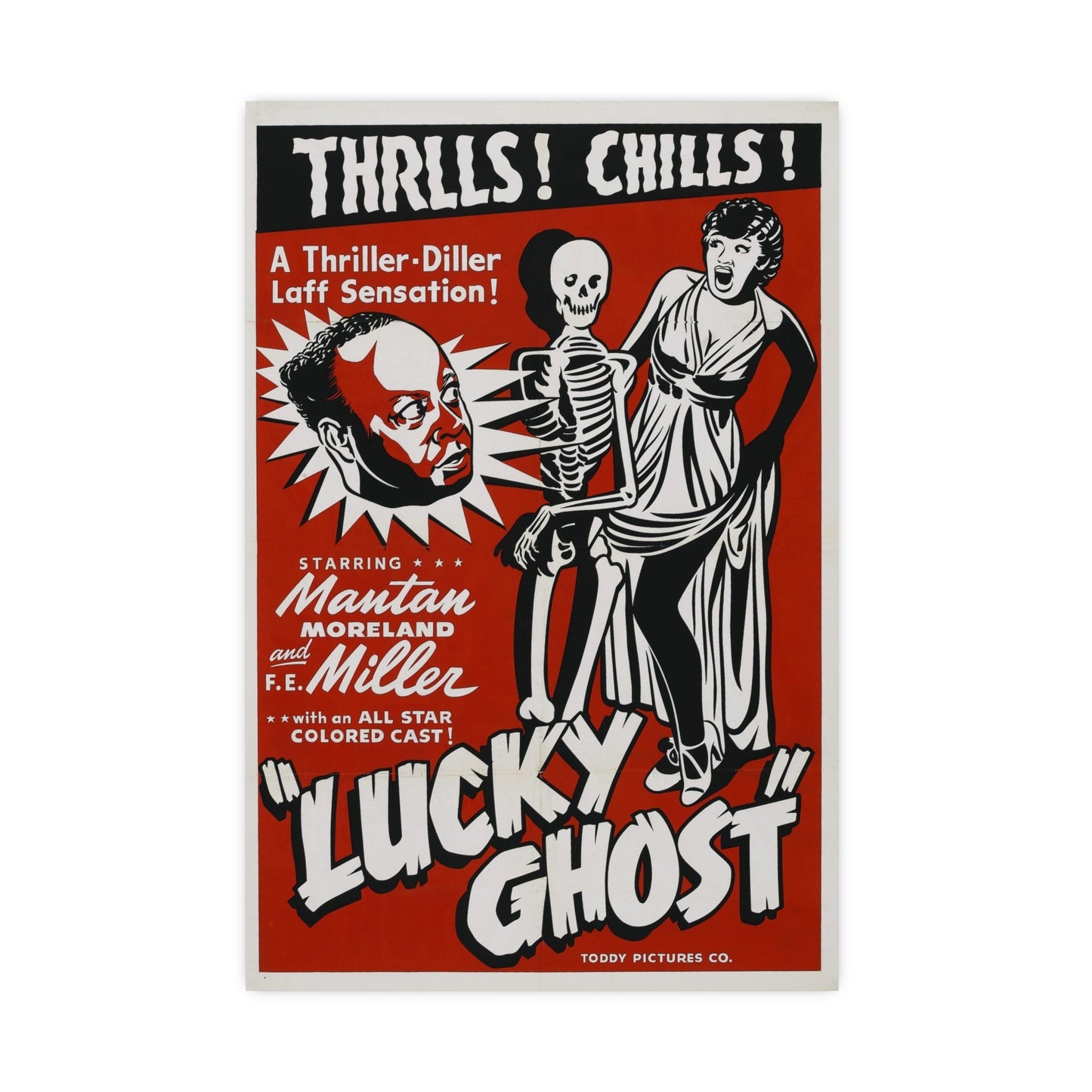 LUCKY GHOST 1942 - Paper Movie Poster-16″ x 24″ (Vertical)-The Sticker Space