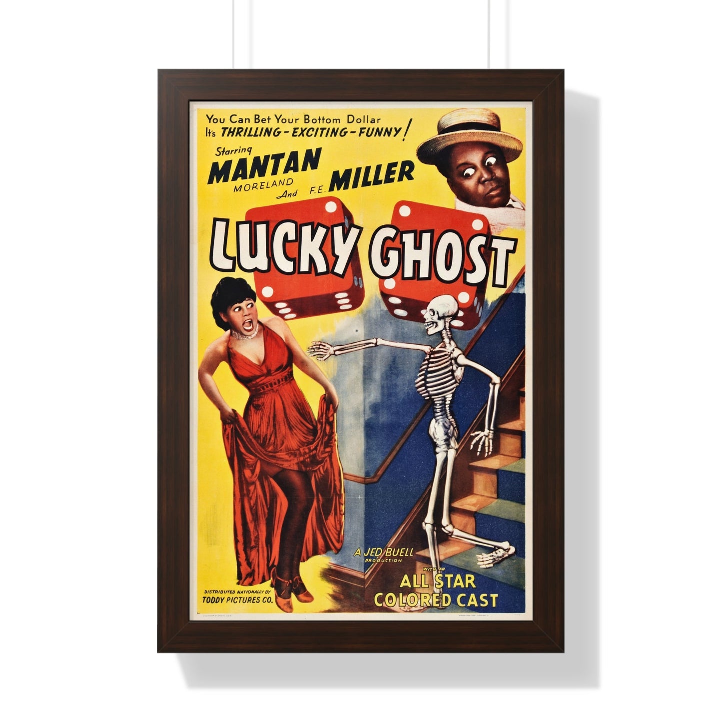 LUCKY GHOST (2) 1942 - Framed Movie Poster-16″ x 24″-The Sticker Space