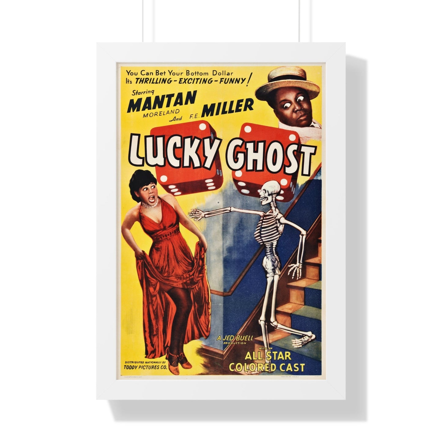 LUCKY GHOST (2) 1942 - Framed Movie Poster-16″ x 24″-The Sticker Space