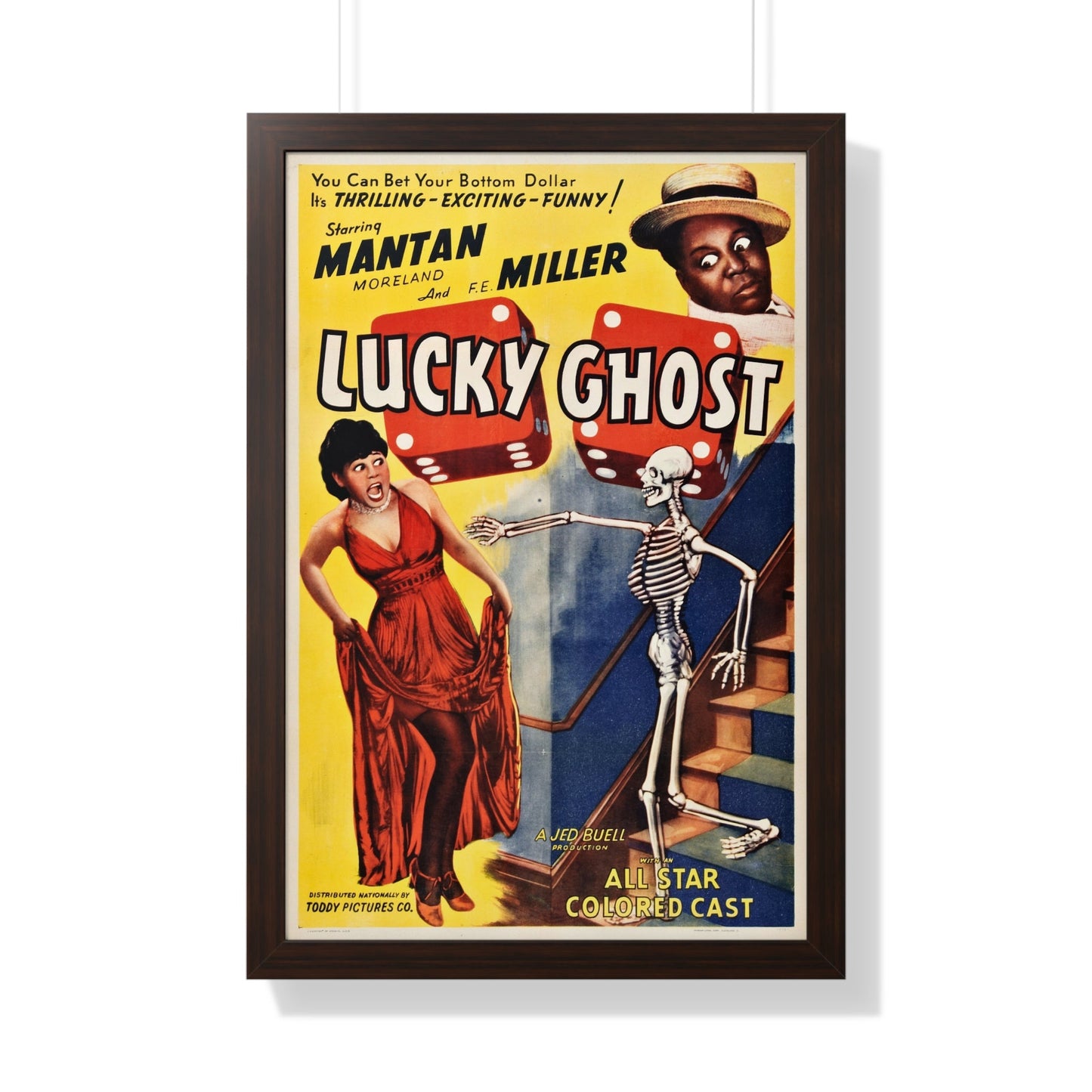 LUCKY GHOST (2) 1942 - Framed Movie Poster-20" x 30"-The Sticker Space