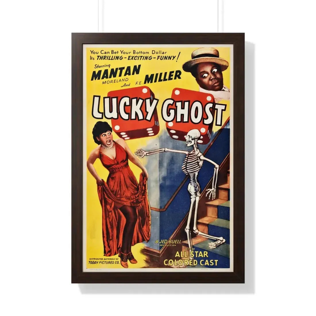 LUCKY GHOST (2) 1942 - Framed Movie Poster - The Sticker Space