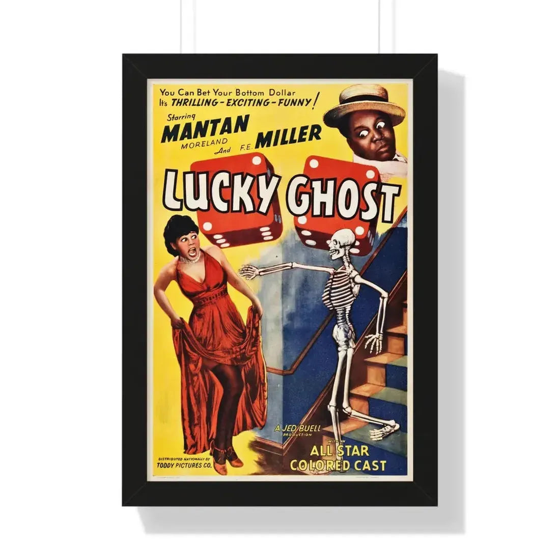 LUCKY GHOST (2) 1942 - Framed Movie Poster - The Sticker Space