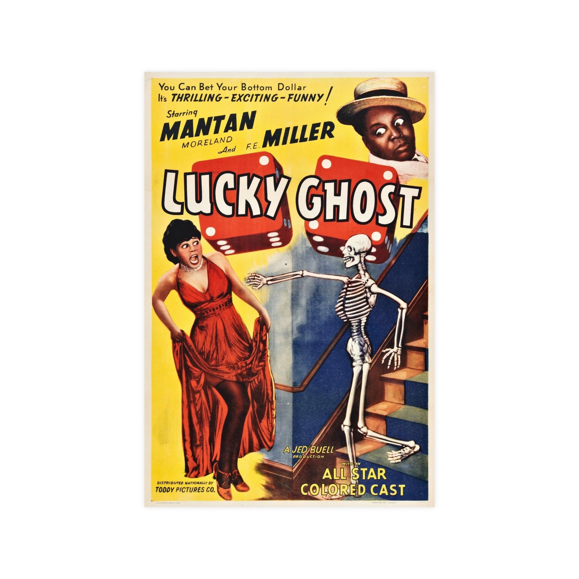 LUCKY GHOST (2) 1942 - Paper Movie Poster-12″ x 18″ (Vertical)-The Sticker Space