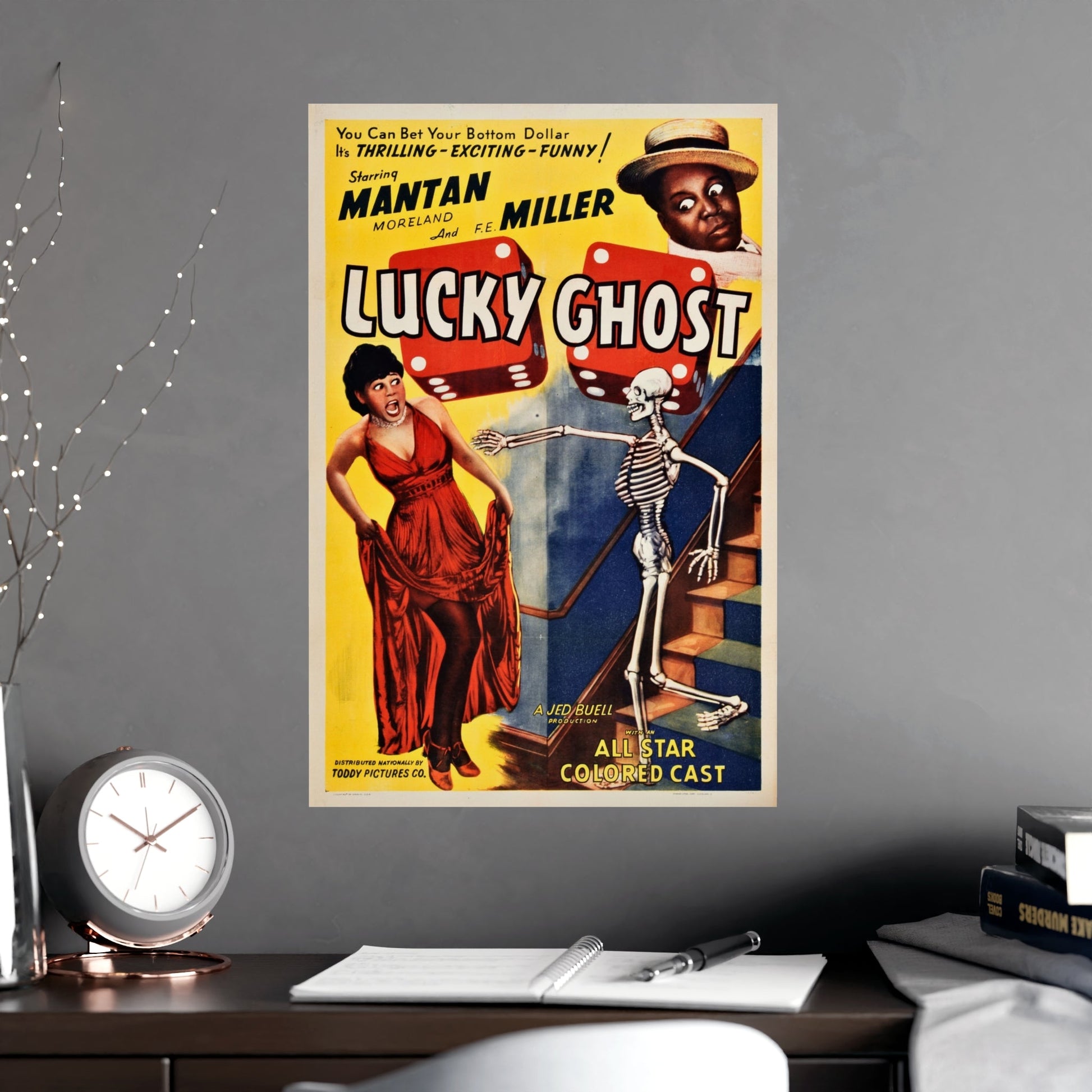 LUCKY GHOST (2) 1942 - Paper Movie Poster-The Sticker Space