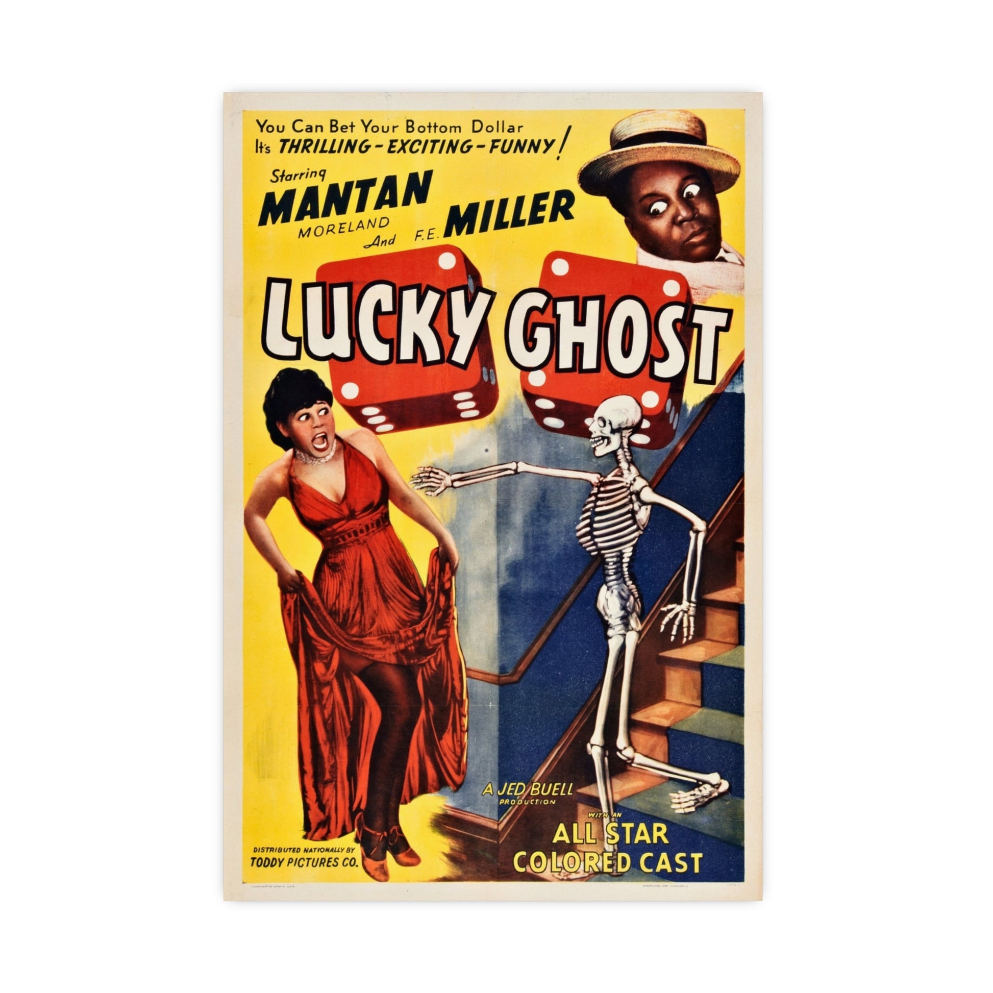 LUCKY GHOST (2) 1942 - Paper Movie Poster-16″ x 24″ (Vertical)-The Sticker Space