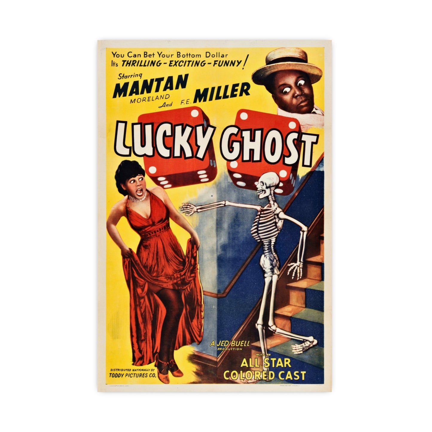LUCKY GHOST (2) 1942 - Paper Movie Poster-20″ x 30″ (Vertical)-The Sticker Space