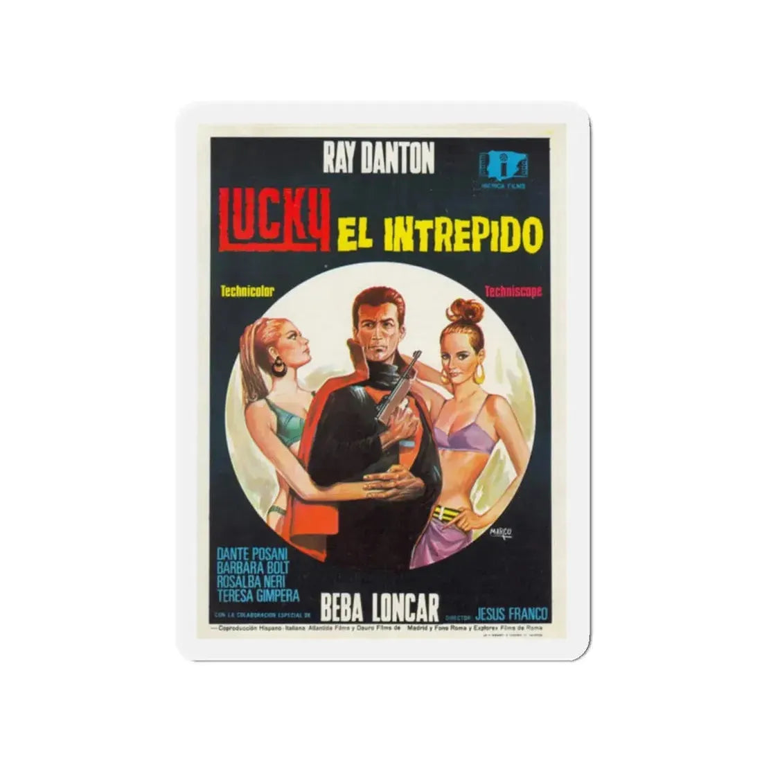 LUCKY THE INSCRUTABLE 1967 Movie Poster - Refrigerator Magnet - The Sticker Space