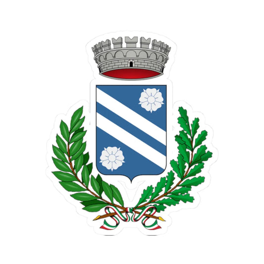 Lucoli-Stemma (Italy) (Coat of Arms) STICKER Vinyl Kiss-Cut Decal 2 Inch White - The Sticker Space