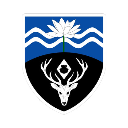 Lucy Cavendish College arms (England) (Coat of Arms) STICKER Vinyl Kiss-Cut Decal 3 Inch White - The Sticker Space