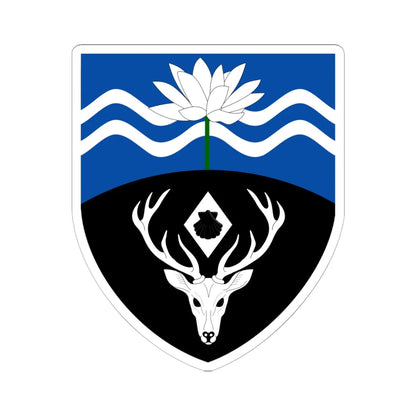 Lucy Cavendish College arms (England) (Coat of Arms) STICKER Vinyl Kiss-Cut Decal 6 Inch White - The Sticker Space