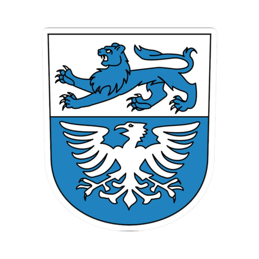 Ludetswil coat of arms (Switzerland) (Coat of Arms) STICKER Vinyl Kiss-Cut Decal 2 Inch White - The Sticker Space