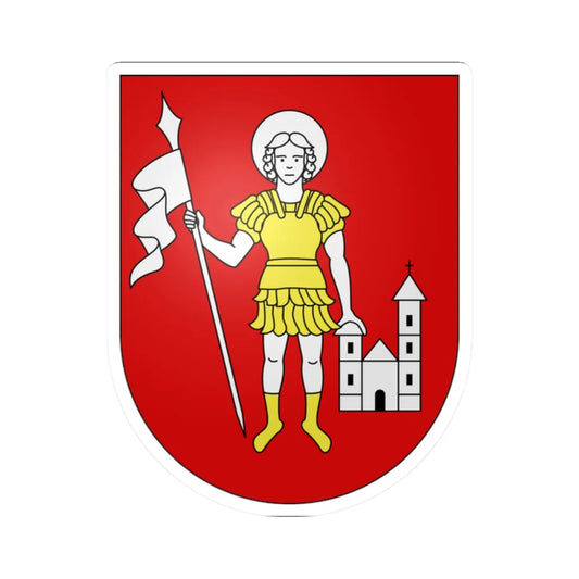 Ludiano-coat of arms (Switzerland) (Coat of Arms) STICKER Vinyl Kiss-Cut Decal 2 Inch White - The Sticker Space