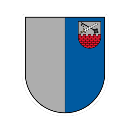 Ludzas apriņķa ģerbonis (Latvia) (Coat of Arms) STICKER Vinyl Kiss-Cut Decal 3 Inch White - The Sticker Space