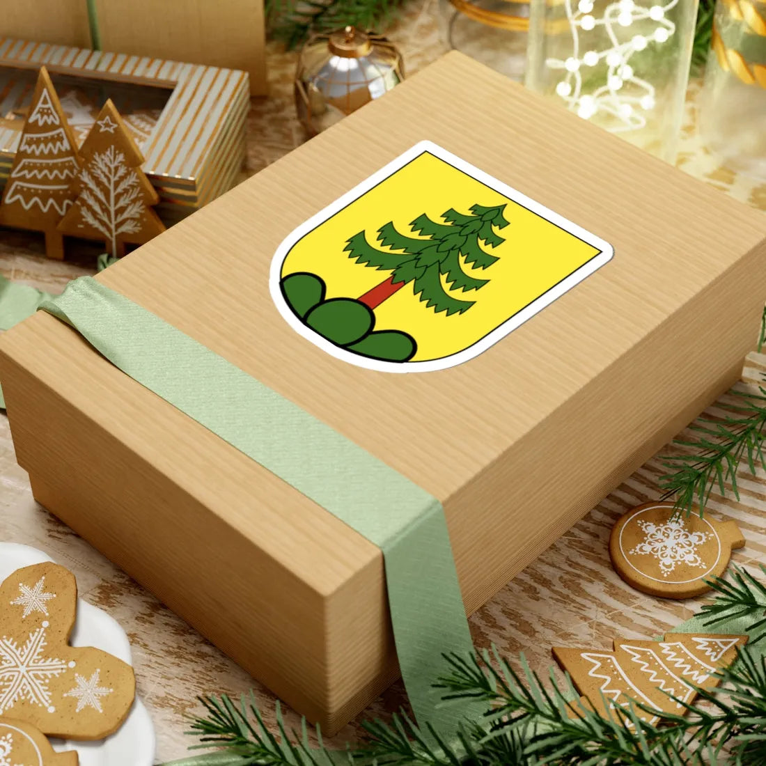 Lufingen-blazon (Switzerland) (Coat of Arms) STICKER Vinyl Kiss-Cut Decal - The Sticker Space