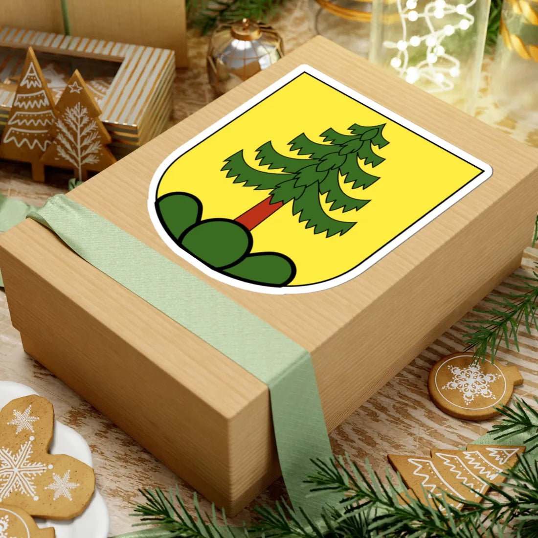 Lufingen-blazon (Switzerland) (Coat of Arms) STICKER Vinyl Kiss-Cut Decal - The Sticker Space