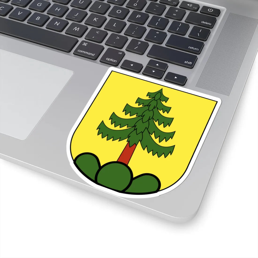 Lufingen-blazon (Switzerland) (Coat of Arms) STICKER Vinyl Kiss-Cut Decal - The Sticker Space