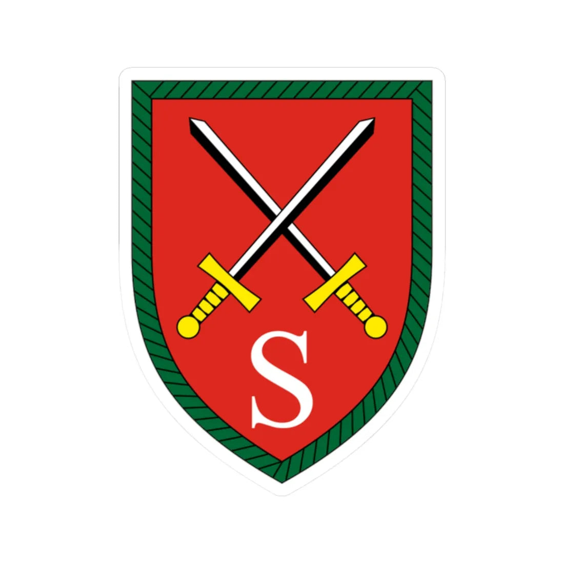 Luftlande- und Lufttransportschule Bundeswehr (Germany) (Coat of Arms) STICKER Vinyl Kiss-Cut Decal 2 Inch White - The Sticker Space