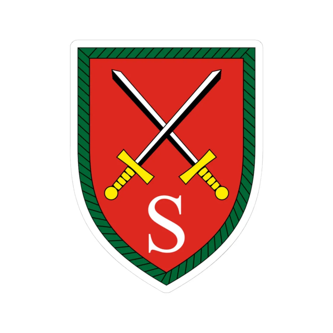 Luftlande- und Lufttransportschule Bundeswehr (Germany) (Coat of Arms) STICKER Vinyl Kiss-Cut Decal 3 Inch White - The Sticker Space