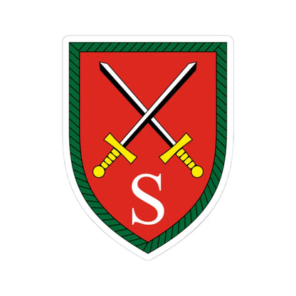 Luftlande- und Lufttransportschule Bundeswehr (Germany) (Coat of Arms) STICKER Vinyl Kiss-Cut Decal 4 Inch White - The Sticker Space