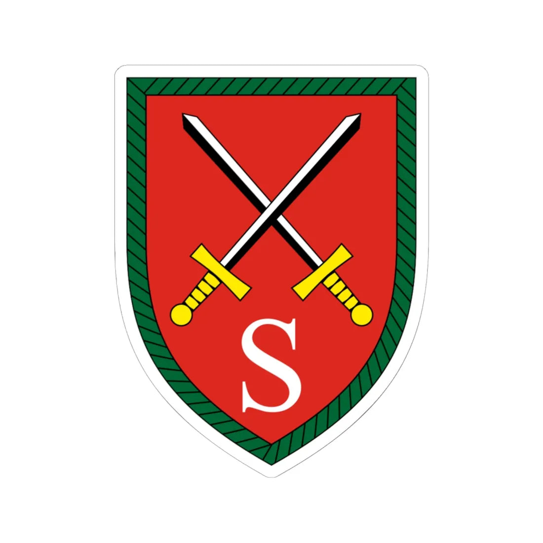 Luftlande- und Lufttransportschule Bundeswehr (Germany) (Coat of Arms) STICKER Vinyl Kiss-Cut Decal 6 Inch White - The Sticker Space