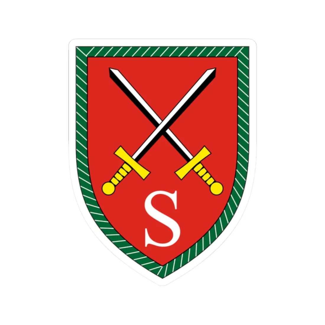 Luftlande- und Lufttransportschule Bundeswehr V2 (Germany) (Coat of Arms) STICKER Vinyl Kiss-Cut Decal 2 Inch White - The Sticker Space