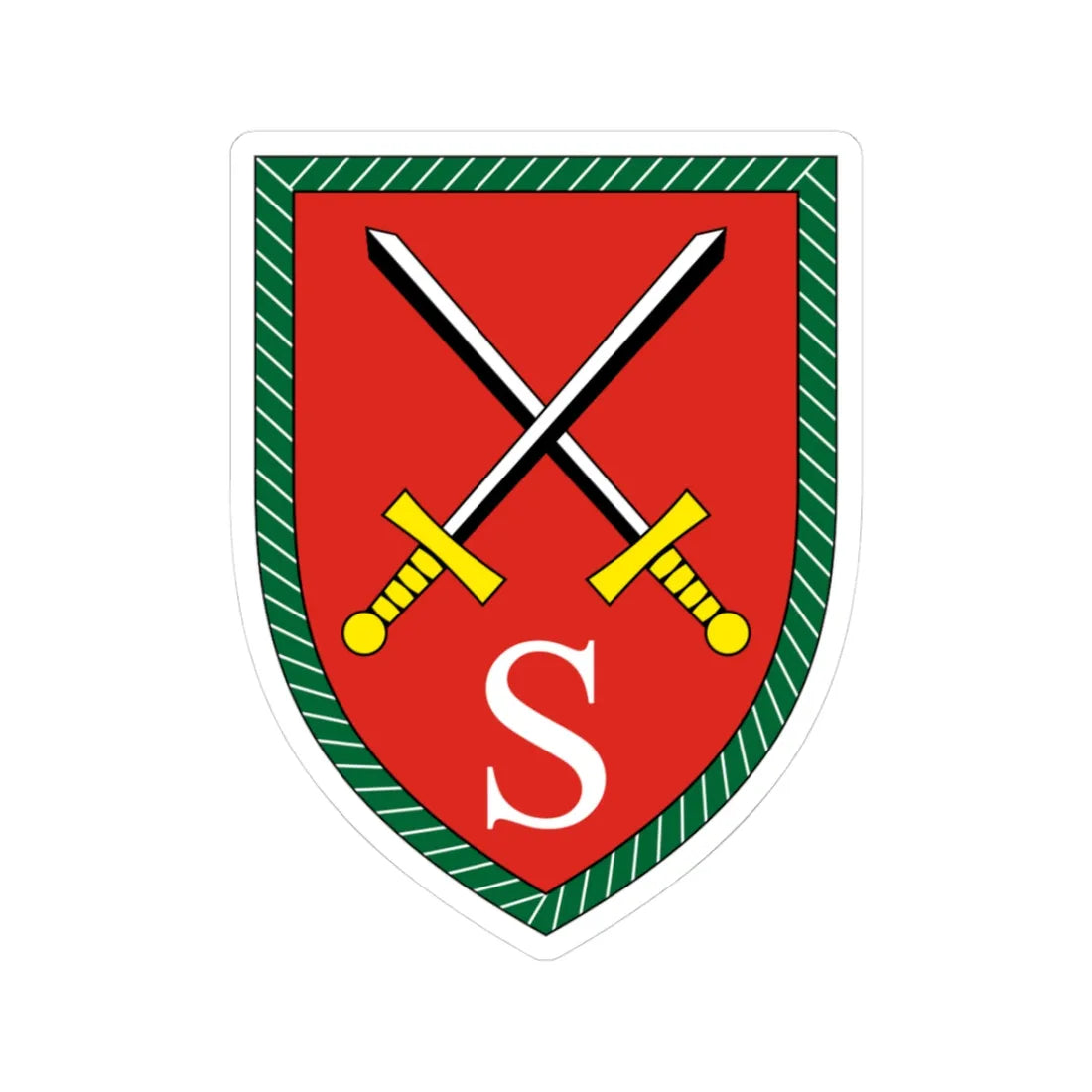 Luftlande- und Lufttransportschule Bundeswehr V2 (Germany) (Coat of Arms) STICKER Vinyl Kiss-Cut Decal 3 Inch White - The Sticker Space