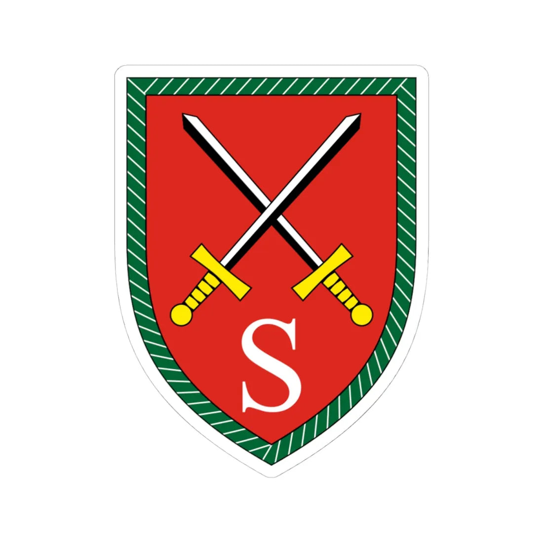 Luftlande- und Lufttransportschule Bundeswehr V2 (Germany) (Coat of Arms) STICKER Vinyl Kiss-Cut Decal 4 Inch White - The Sticker Space