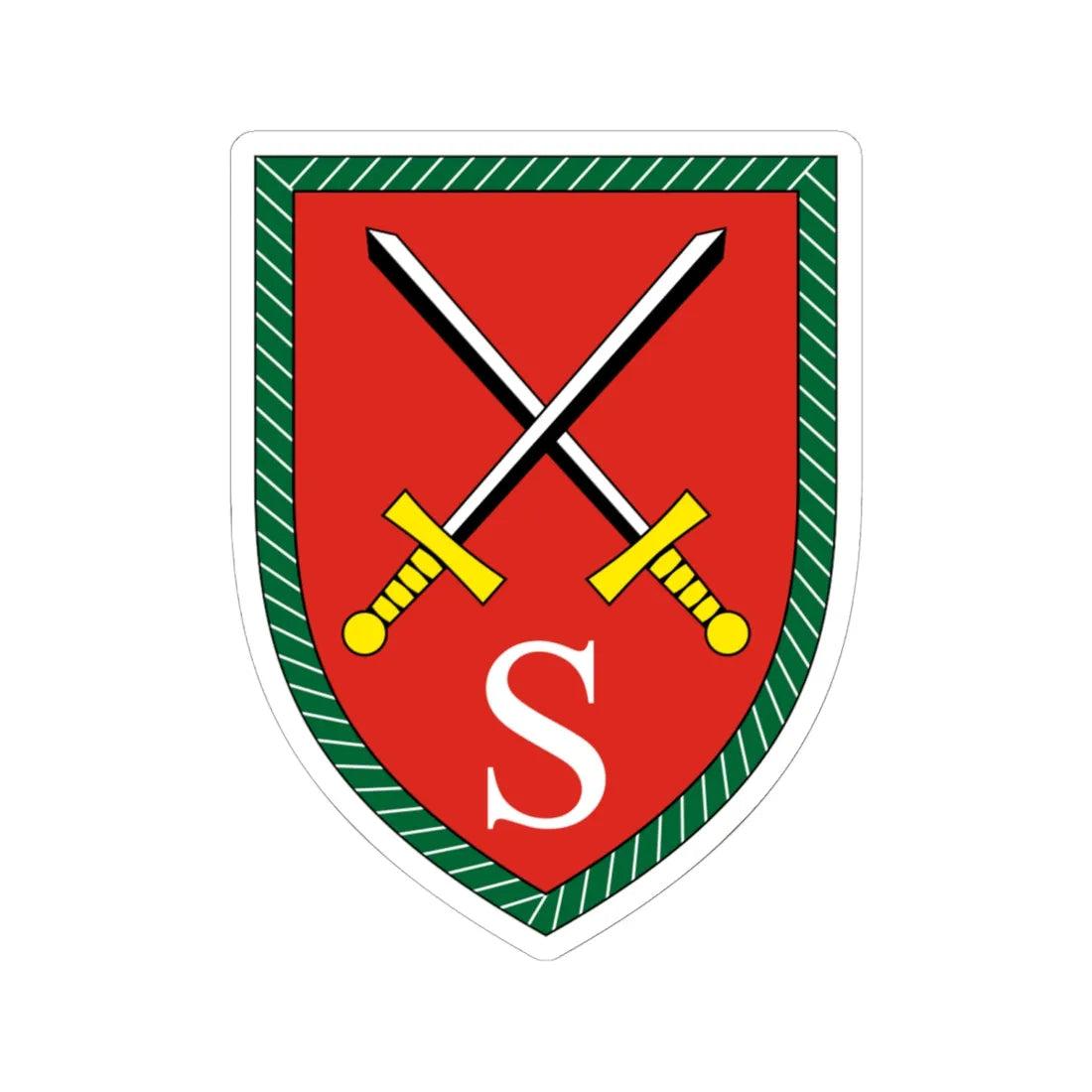 Luftlande- und Lufttransportschule Bundeswehr V2 (Germany) (Coat of Arms) STICKER Vinyl Kiss-Cut Decal 6 Inch White - The Sticker Space