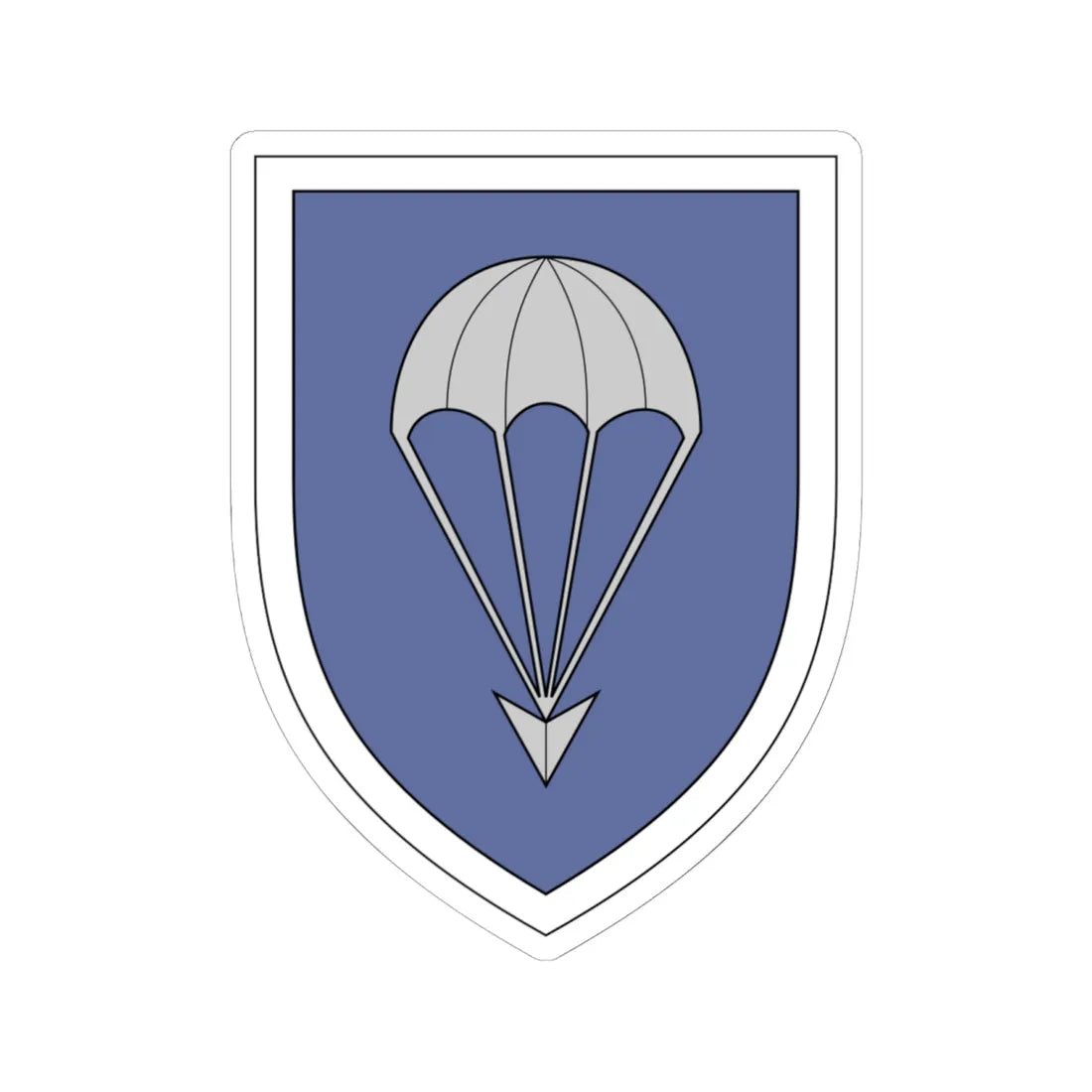 Luftlandebrigade 25 Bundeswehr (Germany) (Coat of Arms) STICKER Vinyl Kiss-Cut Decal 6 Inch White - The Sticker Space