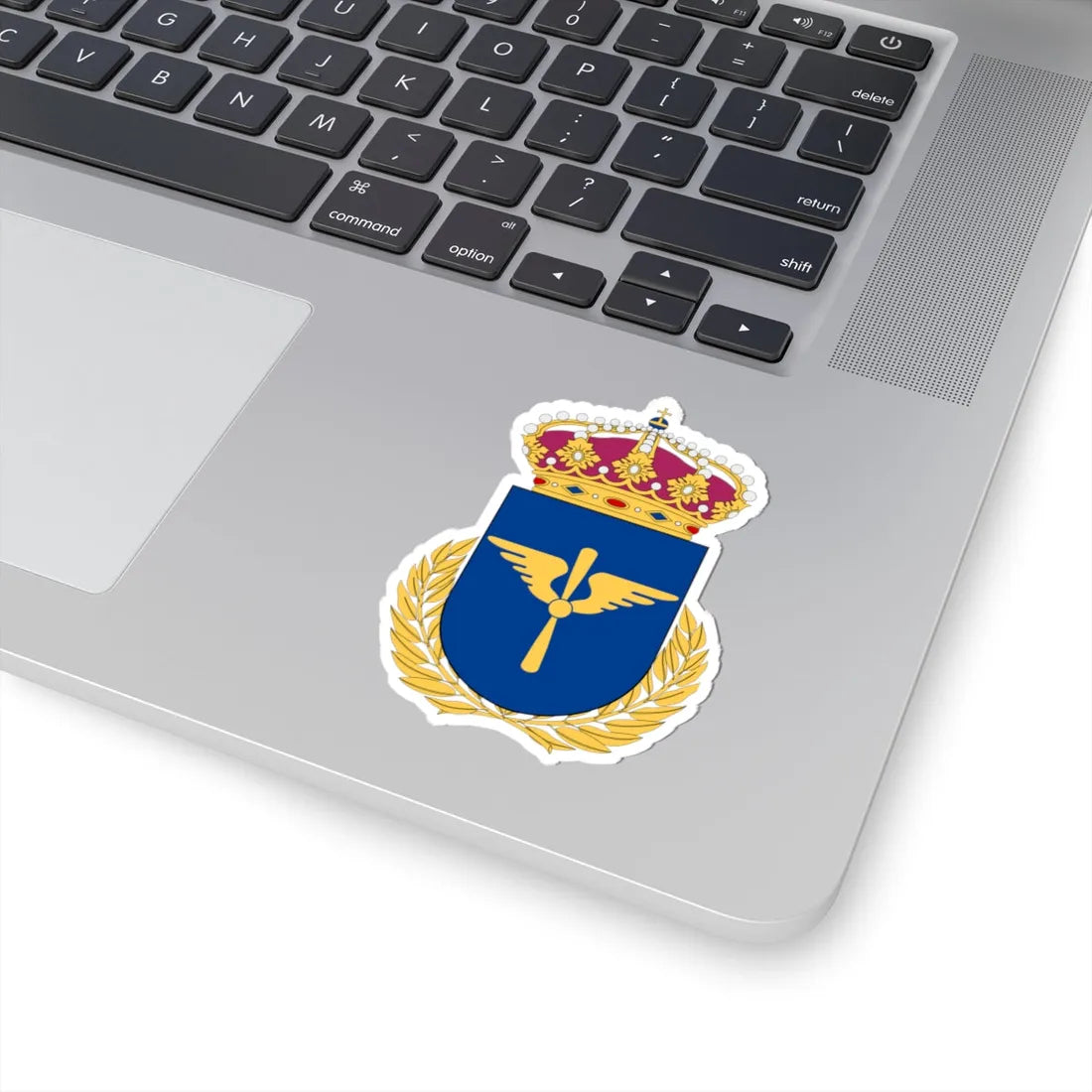 Luftstridsskolan vapen (Sweden) (Coat of Arms) STICKER Vinyl Kiss-Cut Decal - The Sticker Space