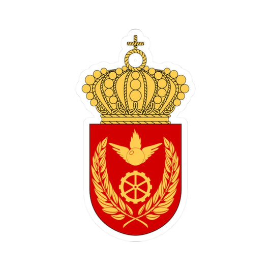 Luftvärnets officershögskola och tekniska skola vapen 1982 (Sweden) (Coat of Arms) STICKER Vinyl Kiss-Cut Decal 2 Inch White - The Sticker Space