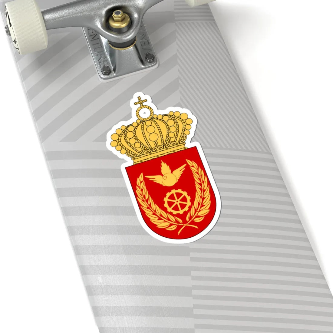 Luftvärnets officershögskola och tekniska skola vapen 1982 (Sweden) (Coat of Arms) STICKER Vinyl Kiss-Cut Decal - The Sticker Space