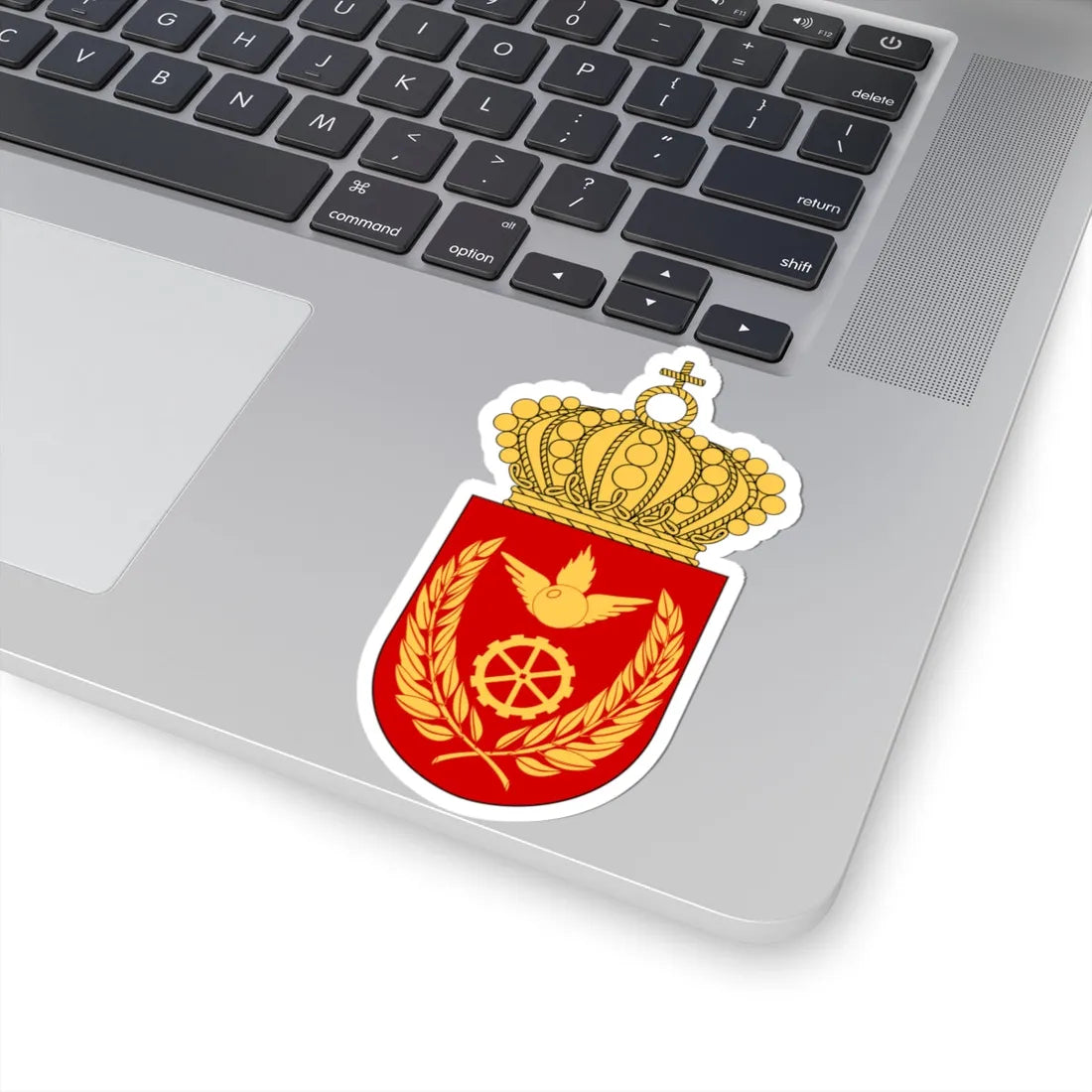 Luftvärnets officershögskola och tekniska skola vapen 1982 (Sweden) (Coat of Arms) STICKER Vinyl Kiss-Cut Decal - The Sticker Space