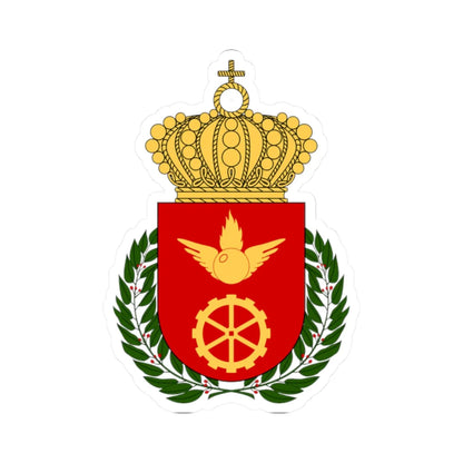 Luftvärnets officershögskola och tekniska skola vapen (Sweden) (Coat of Arms) STICKER Vinyl Kiss-Cut Decal 2 Inch White - The Sticker Space