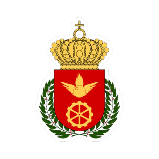 Luftvärnets officershögskola och tekniska skola vapen (Sweden) (Coat of Arms) STICKER Vinyl Kiss-Cut Decal 2 Inch White - The Sticker Space