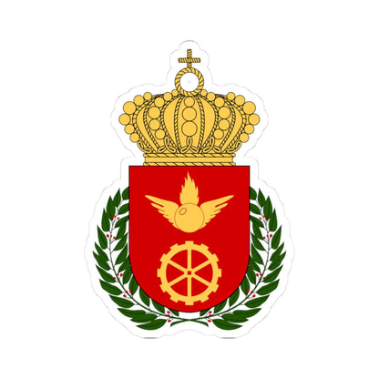 Luftvärnets officershögskola och tekniska skola vapen (Sweden) (Coat of Arms) STICKER Vinyl Kiss-Cut Decal 3 Inch White - The Sticker Space