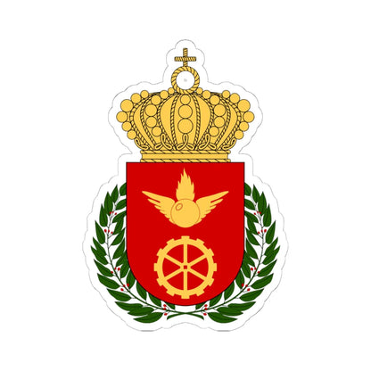 Luftvärnets officershögskola och tekniska skola vapen (Sweden) (Coat of Arms) STICKER Vinyl Kiss-Cut Decal 6 Inch White - The Sticker Space